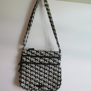 Vera Bradley Scottish Terrier Dog Crossbody Bag Purse Triple Zip Hipster